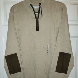 NWT Alex Cannon 1/4 Zip Sweater Size XL